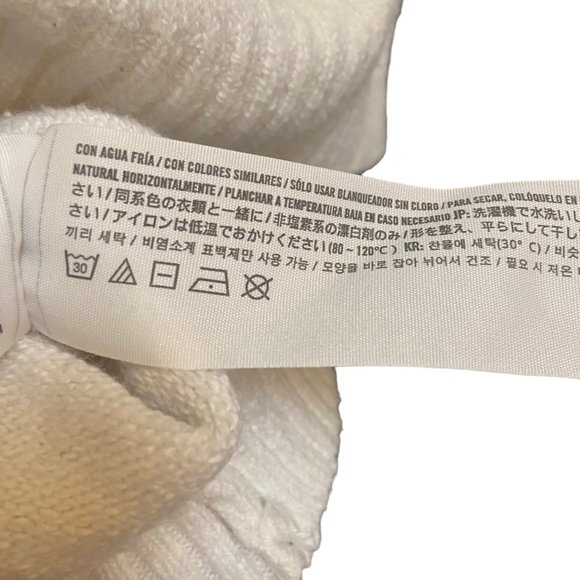 Hollister Sweater Women's XS White Aztec Print Crew Neck Long Sleeve Pullover - Picture 5 of 5